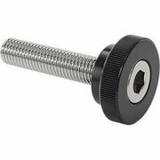 BSC PREFERRED Plastic-Head Thumb Screw with Hex Drive 1/4-28 Thread Size 1-1/8 Long, 10PK 98704A730